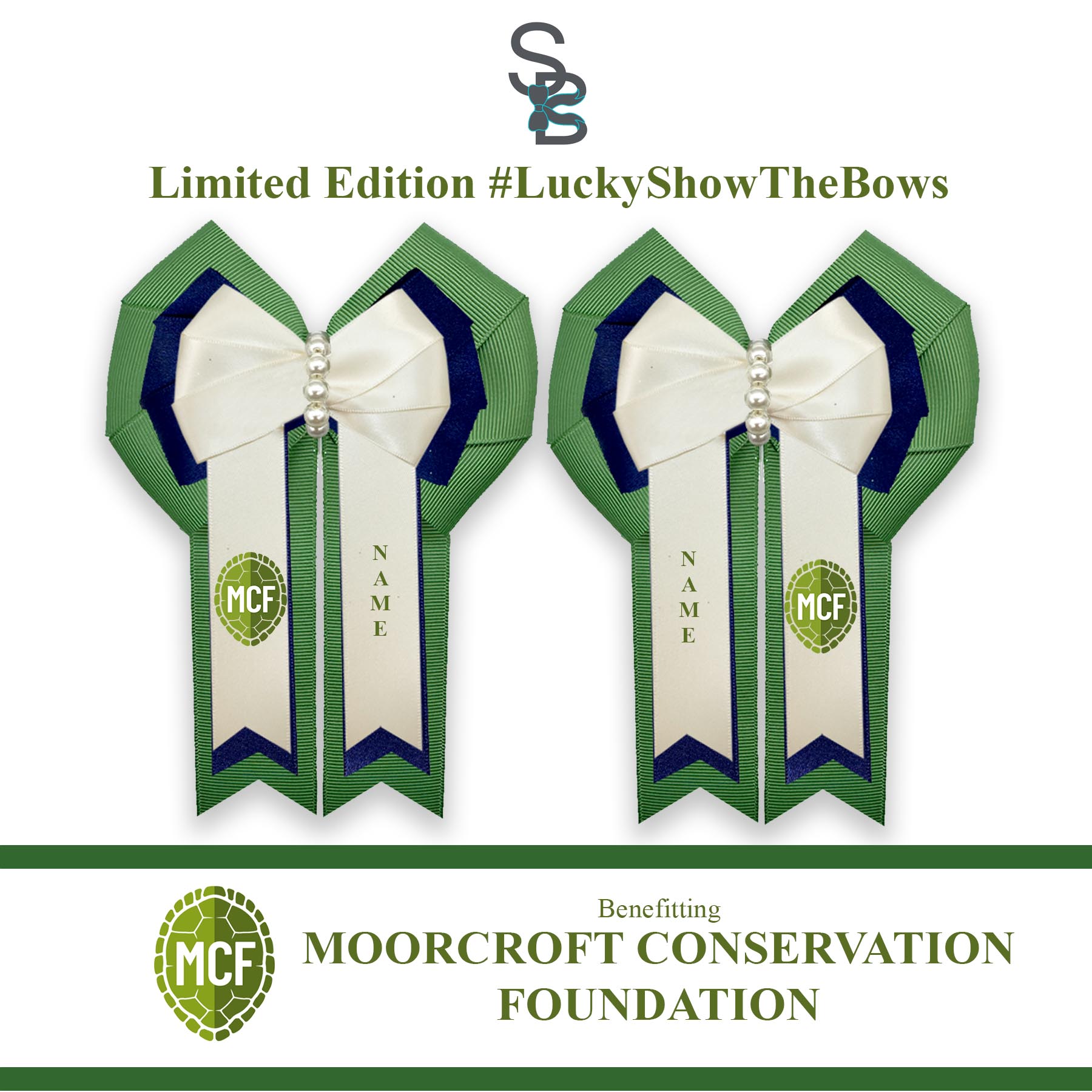 Limited Edition Moorcroft Conservation LuckyShowTheBows Show The Bows